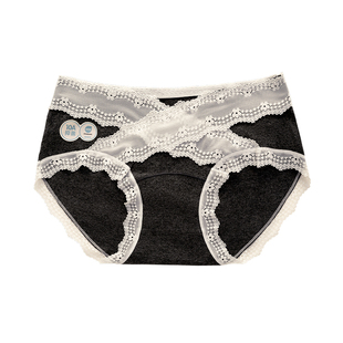 都市丽人彩棉蕾丝内裤女士纯棉抗菌裆2026新款性感无痕透气三角裤