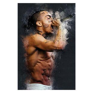 XXXTentacion海报说唱嘻哈欧美墙贴壁纸专辑封面宿舍自粘装饰挂画