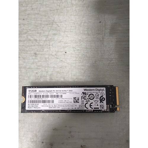 可维修议价  原装拆机西数黑盘sn730Nvme512g实物拍摄正常使用