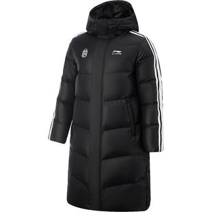 李宁火锅羽绒服丨热浪冬季情侣保暖面包衣服男加厚长款防寒外套女