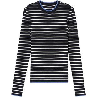 PSALTER诗篇竖坑条显瘦修身撞色条纹复古羊毛衫2025冬款