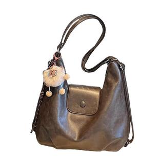 瑶晓鱼复古大包包女2025冬季大容量托特包韩版单肩斜挎包双肩包