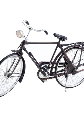 自行车模型电视柜摆件金属复古