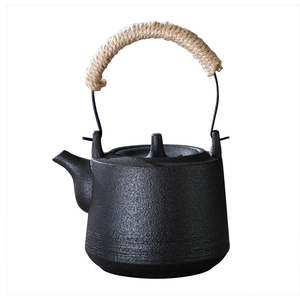 日式火山石釉煮茶陶壶陶瓷煮茶器泡茶煮水壶功夫茶烧水壶正品包邮