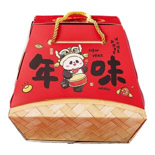 2025新款马年货特产包装盒年味腊肠农产品礼品盒贺岁新禧高档礼盒