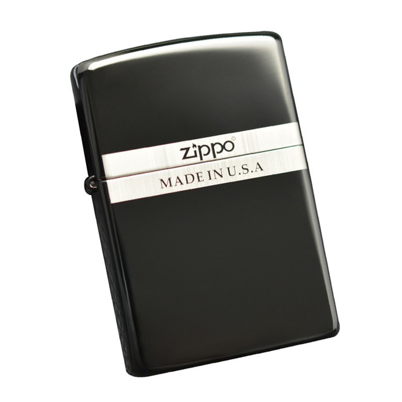 zippo打火机黑冰原装正品送礼