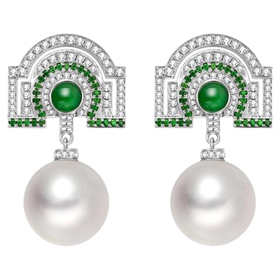 LynnHaven麟玟园镜澳白珍珠耳钉