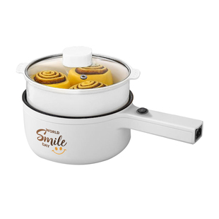 长柄电煮锅学生宿舍家用一体多功能电炒锅不粘锅蒸煮电火锅电热锅