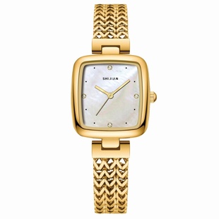 新款女手表复古小金表女款轻奢小众高级感方形腕表超薄防水石英表