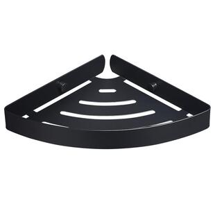 小号三角架 枪灰不锈钢三角篮壁挂式免打孔转角架浴室置物架墙角