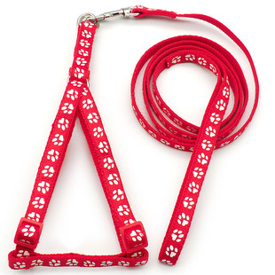 宠物狗狗猫咪牵引绳胸背带背心式狗绳小型遛狗背带绳幼犬泰迪狗绳