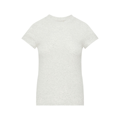 Oneup高级气质修身显瘦T恤夏季正肩小个子短袖女新款蓝红色上衣薄