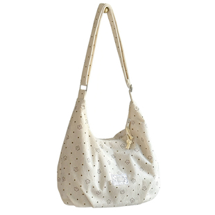 日系ins风灯芯绒饺子包 休闲百搭斜挎包包女大学生上课通勤单肩包