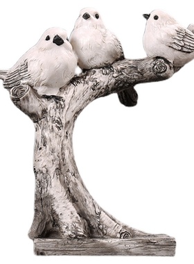 北欧风简约电视柜样板间新家小鸟