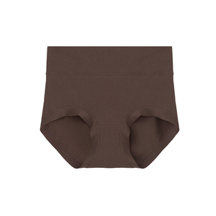 哈夫中高腰棉棉内裤高弹力不卷边不移位天然亲肤收腹提臀无痕内裤