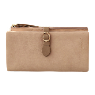 钱包长款女2026新款可装手机卡包零钱包收纳包聚财手挽现金手拿包