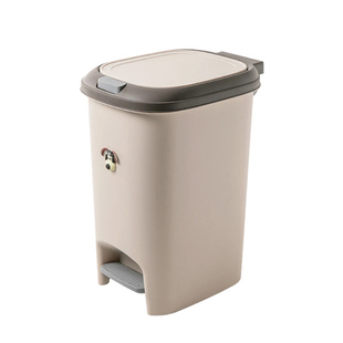 脚踏按压双开式家用垃圾桶客厅卧室带盖垃圾桶高颜值大容量