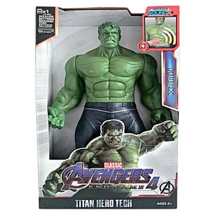 30cm复仇者联盟声光版手办绿巨人美国队长蜘蛛侠毒液人偶公仔玩具