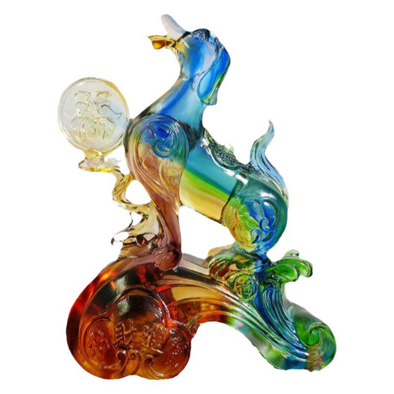 生肖狗摆件工艺品水晶琉璃装饰品