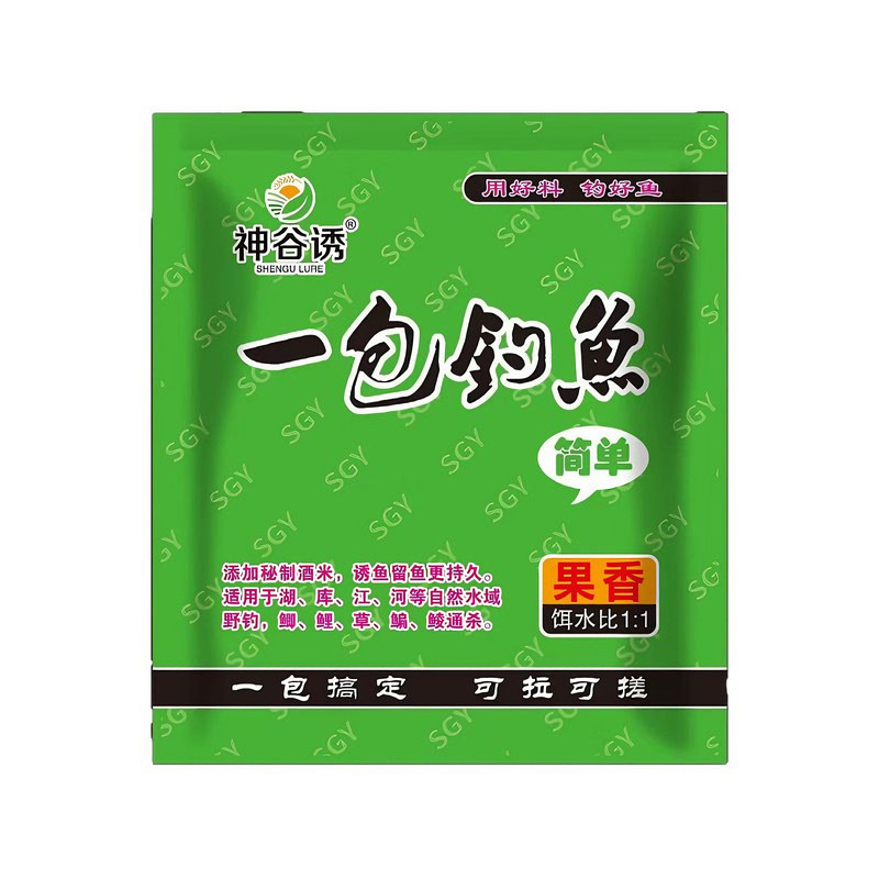 神谷诱一包钓鱼饵料夏季天热专用小包果香酒米野钓诱食鲫鲤鱼窝料