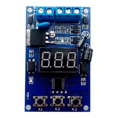 大功率场效应管模块触发循环定时延时开关电路MOS管控制板12v24v