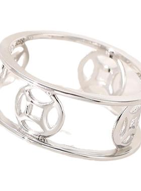 纯银戒指空托男女保护套奢金轩