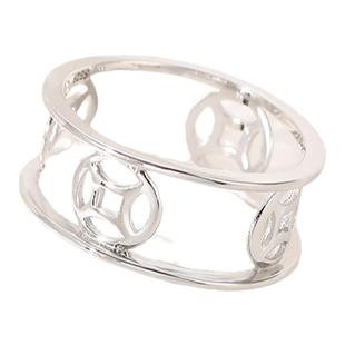 925纯银中国风戒指空托男女 镶嵌翡翠玉石蜜蜡保护套戒指银圈银托