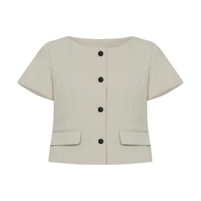 Letterfrommoon线条短袖外套