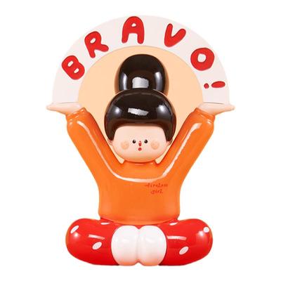 美拆x周日央 开心就好艺术家系列树脂盲盒 下腰女孩