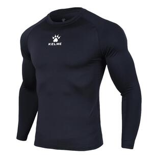 卡尔美紧身衣套装男女夏季跑步运动速干衣长袖儿童运动健身服上衣