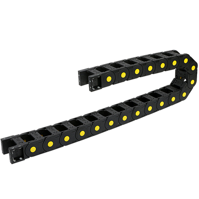 尼龙坦克链拖链数控机床工程塑料履带桥式活动电缆线槽导向轨道条