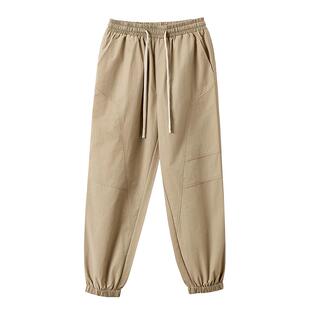 回力男士工装裤子春季2026新款男装束脚裤美式复古运动休闲裤男款