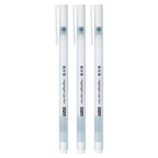 蒙玛特 高光笔绘画美术生专用1mm细头白笔画画描边漫画手绘记号笔彩色铅素描儿童手账黑底水粉马克笔高光画笔