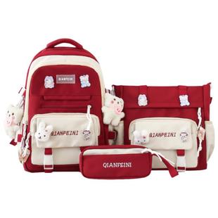 小清新书包女中学生初中生高颜值可爱小学生双肩包大容量轻便背包