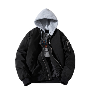 春秋冬棒球服女男情侣百搭大码飞行员夹克上衣学生宽松夹棉服外套