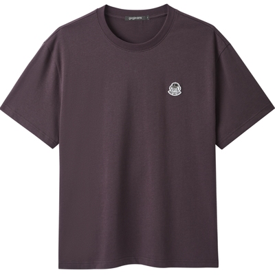 gxg.jeans男装  多色时尚绣花基础宽松圆领短袖T恤男 25年夏新品