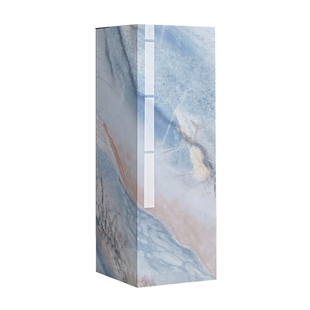 大理石岩板立柱雕塑轻奢落地增高客厅酒店展厅装饰摆件底座