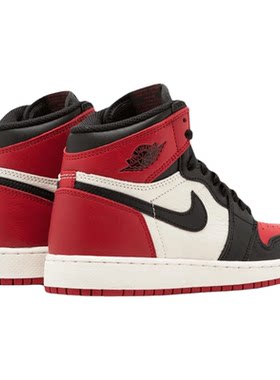 AJ1黑红脚趾女款高帮篮球鞋