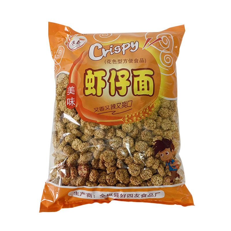 恒春旺虾仔面4斤大包拉面丸子散装干吃方便面童年零食休闲食品脆
