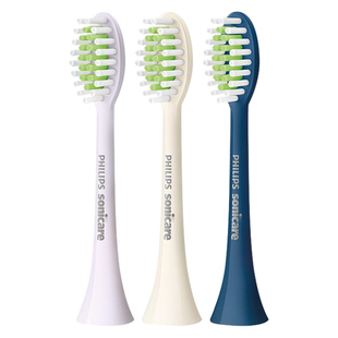 飞利浦电动牙刷HX2471宝藏机皇亮白净齿替换软毛刷头三支装HX2033
