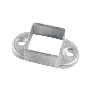 10个装 方管固定卡扣连接件立柱固定座护栏配件免焊接镀锌铁底座