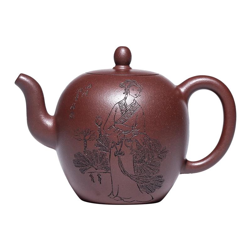 名壶秋月纯手工制作原矿紫砂