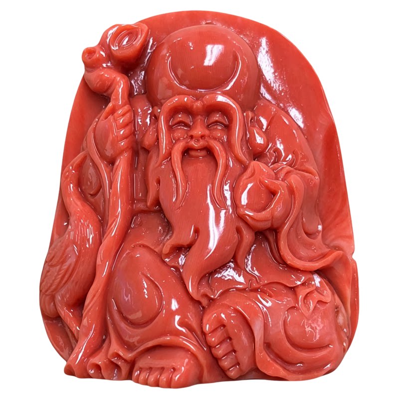 ENIMOL台湾天然珊瑚寿星挂件