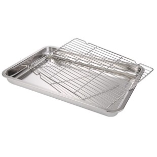 304不锈钢沥油盘 带过滤网方盘漏盘网架深浅托盘长方形沥水滤油盘