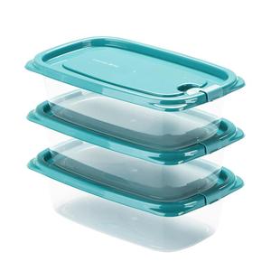 茶花保鲜盒食品级冰箱收纳盒冷冻专用水果便当盒塑料野餐盒子饭盒