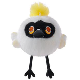 博物文创 x 波普自然Mini啾团子黑脸琵鹭毛绒玩具可发声公仔挂件