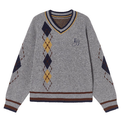 Eptison知识分子风提花毛衣