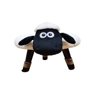 实木肖恩换鞋凳小羊创意茶几凳客厅板凳家用宝宝儿童网红凳子矮凳