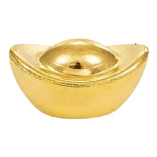 实心沙金元宝1厘米聚宝盆米缸招财金色饰品客厅装饰开业乔迁礼物