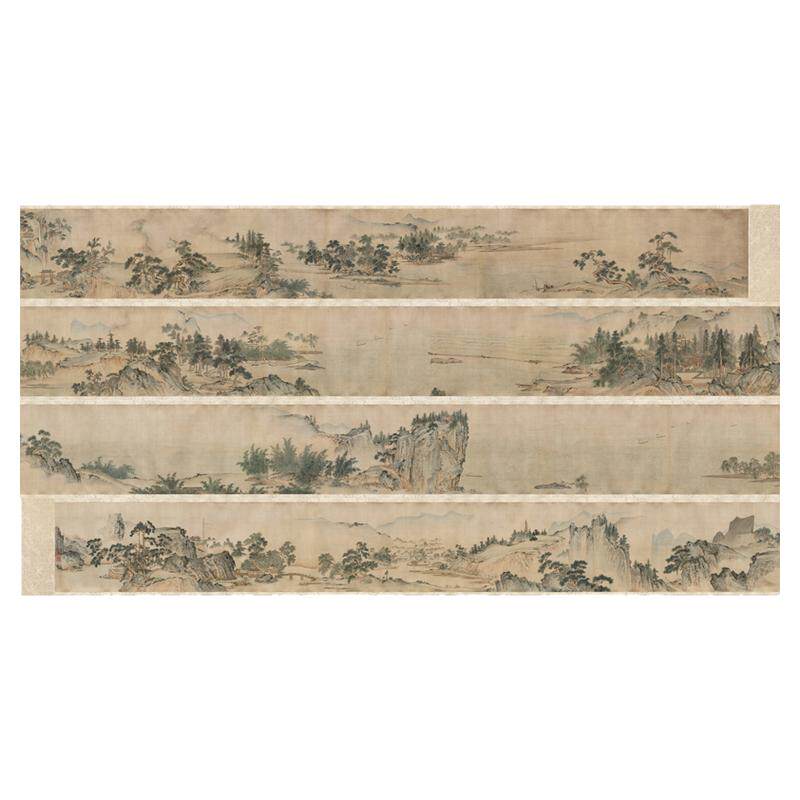 戴进长江万里复古山水风景书画